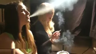 Pink Angel Smoking with Friend