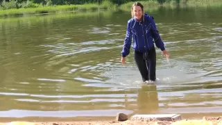Wetlook Bathing in river
