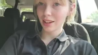 Teen Fingers Pussy in Car 1.