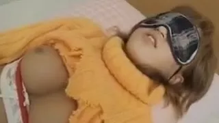 Yuu Katagiri Has Clothes Cut And Is Nailed In Mouth And