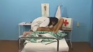 Sultry Brunette In White Lingerie Enjoys A Hard Fucking In The Clinic