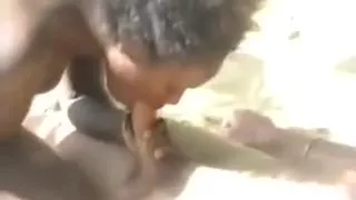 White Perv Pounds A Sexy Ebony Teen Savagely In The Beach