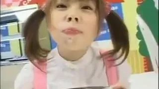 Dirty Asian Girl Enjoying Cum