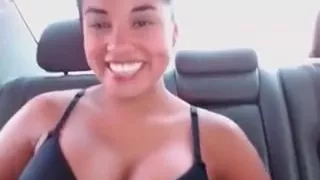 Brazilian Big Boobs Dressing On Backseat