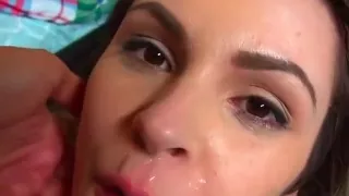 teen girlfriend  rayna rose enjoys bfs cock and facial