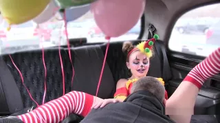 Clown Babe Squirts And Fucks In Fake Taxi