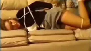Classic damsel tape gagged