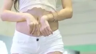 Model at the exhibition