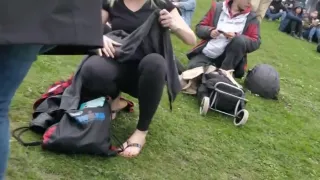 Black Spandex college girl