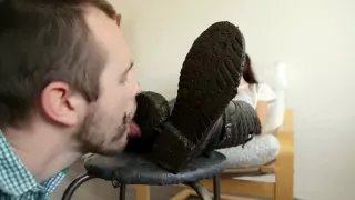 Extreme Muddy Boots Cleaning Laughing Mistress