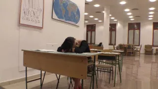 Foot worshipped babe rubs