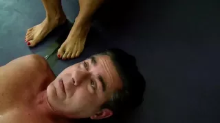 Steve tied and beaten by Tomiko