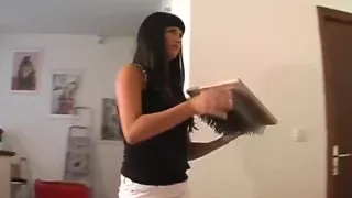 Sisters having fun trampling him