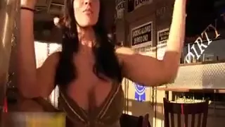 Hot Brunette Babe Gets Horny Showing Off