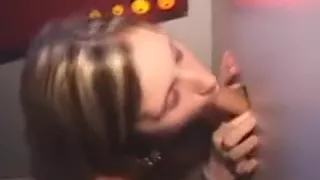 Pretty Blonde Amateur Wears Facial At A Glory Hole