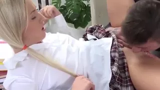 Teen Karolina Gets Her Pussy Eaten By Tutor