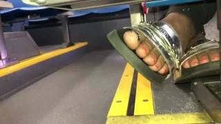 Sexy plump ebony toes