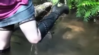 boots in water