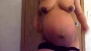 pregnant brunet is ready to pop (mother of love)