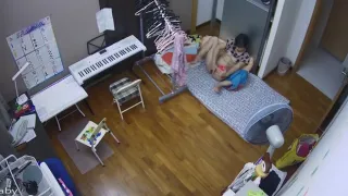 Daughter masturbates no panties