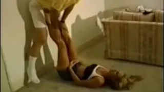 thin girl strong lift heavy guy