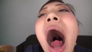 Japanese girl's uvula compilation 4