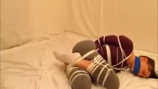 Tight bondage and white ankle socks