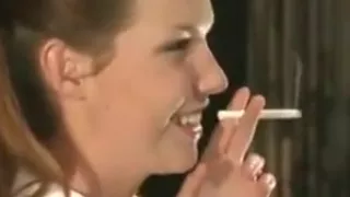 Woman smoking fetish