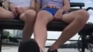 A little fun outside - two friends