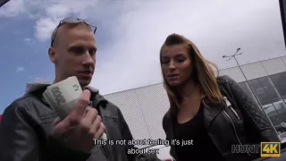 HUNT4K. Cash motivated guy to let his hot GF have fun with stranger