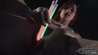 Phat Ass Teen Sabrina Kinky Glowstick Stretch Gape And Masturbate - NebraskaCoeds