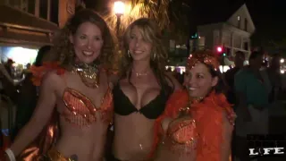 Following Super Hot Girl Around Fantasy Fest Key West - SpringbreakLife