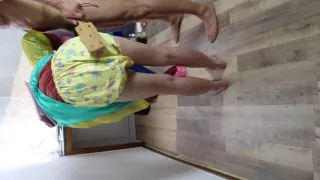 rubberwhore gives Handjob