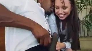 Pretty Chick Aidra Fox Craves Some Black Dick