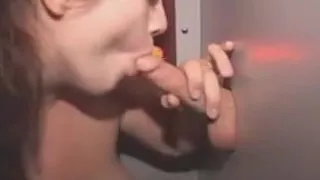 Pretty Brunette Amateur Sucking Dick At Glory Hole