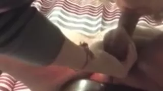 Native MILF smoking peace pipe