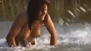 Perky hairy girl fucked in the wood