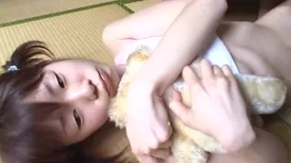 JAV teen stripped and fondled while holding bear Subtitled