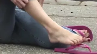 student sprains ankle