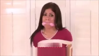 Brunette Girl Bound & Gagged