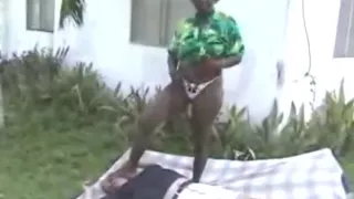 Ebony Mistress Champion Victory Pose