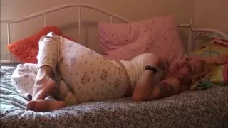 Girl Farting in Bed