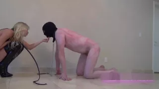 Princess Cindi whipping a Slave (Empress Jennifer on camera)