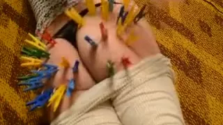 Punishment My Self With Clamps