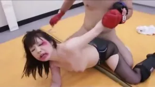 Cute Big Tits Asian Wreslting