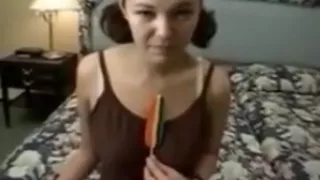 Naive junior girl talked into stripping for the camera