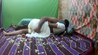 white saree honeymoon part1