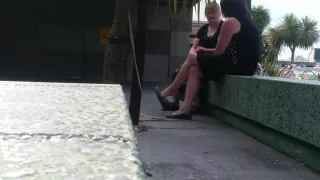 dangling outside with a friend 2