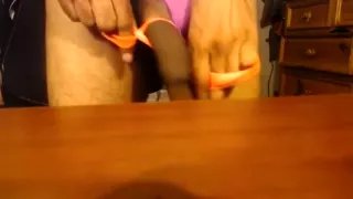 Dangling Slapping Panty Wrapped Cock