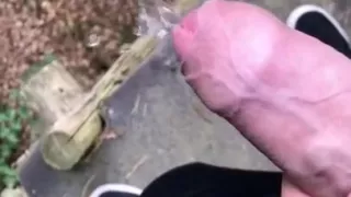 Pissing & jerking in the forest